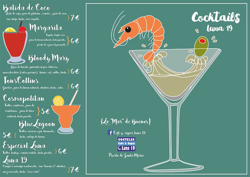 DISEÑO DE CARTAS BAR LUNA 19  0