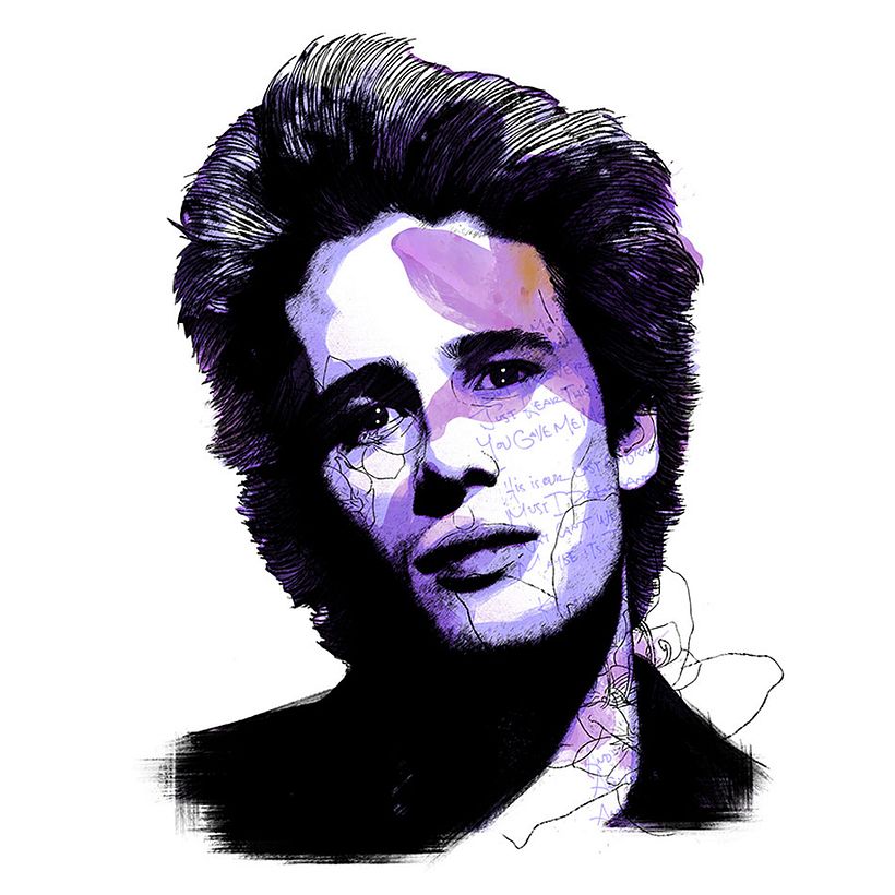 Retrato ilustrado digital con Óscar Giménez 7
