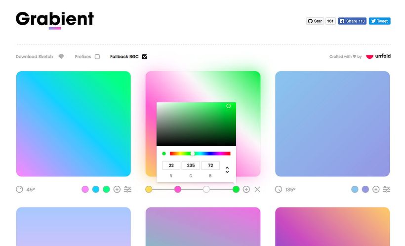Grabient: degradados listos para usar 5