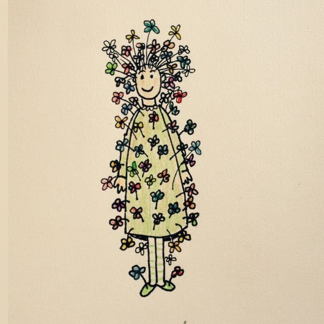Mujer en flor -1