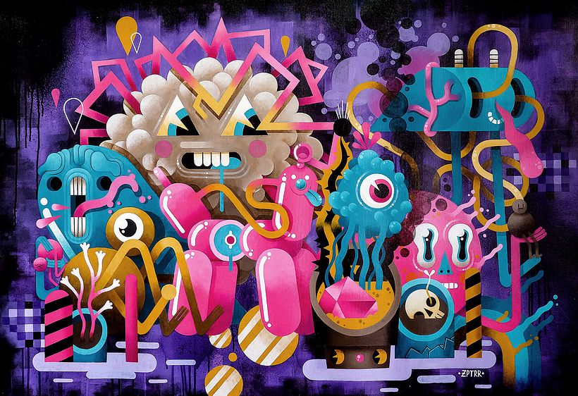 Los locos mundos ilustrados de Zeptiror 7