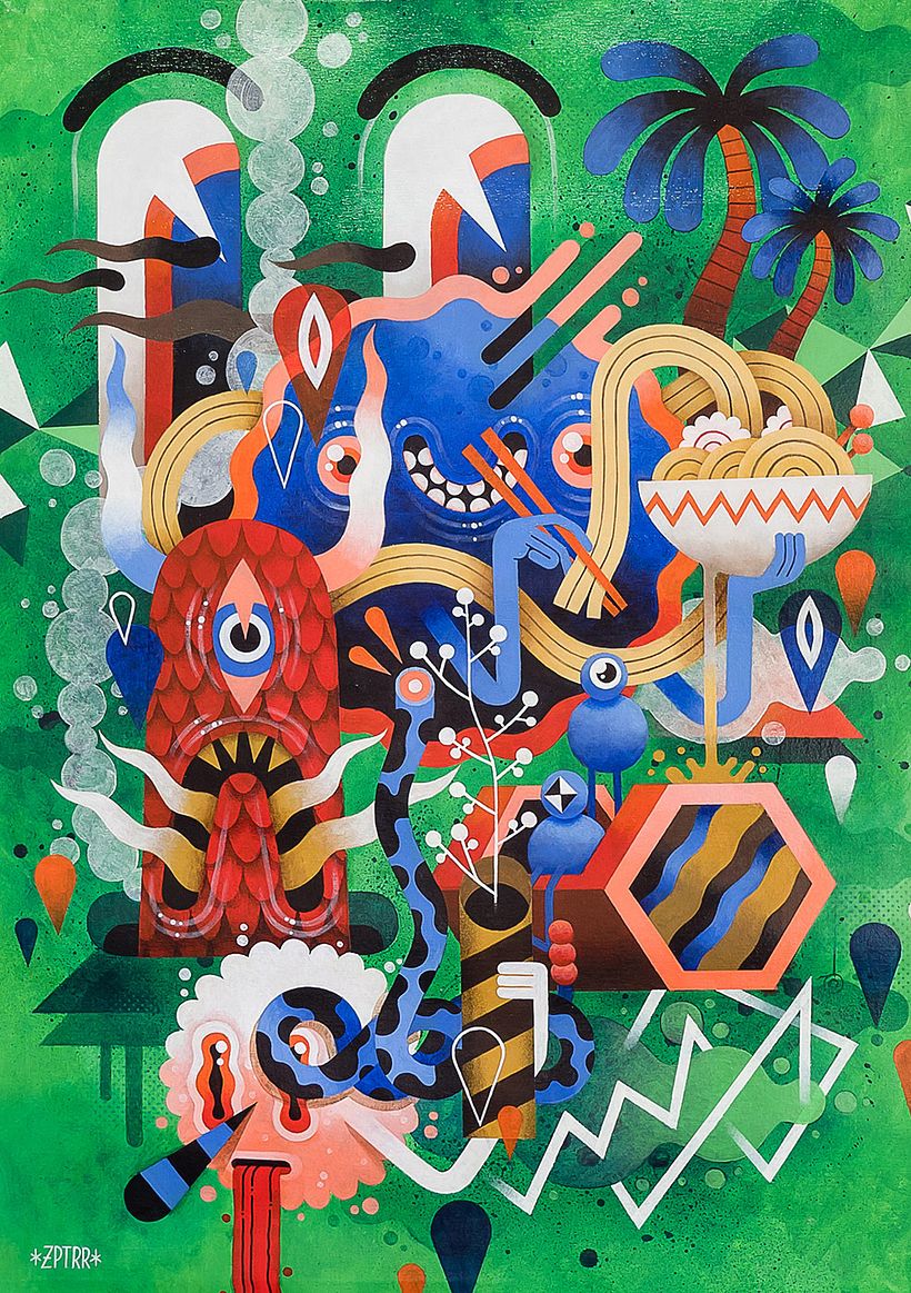 Los locos mundos ilustrados de Zeptiror 9