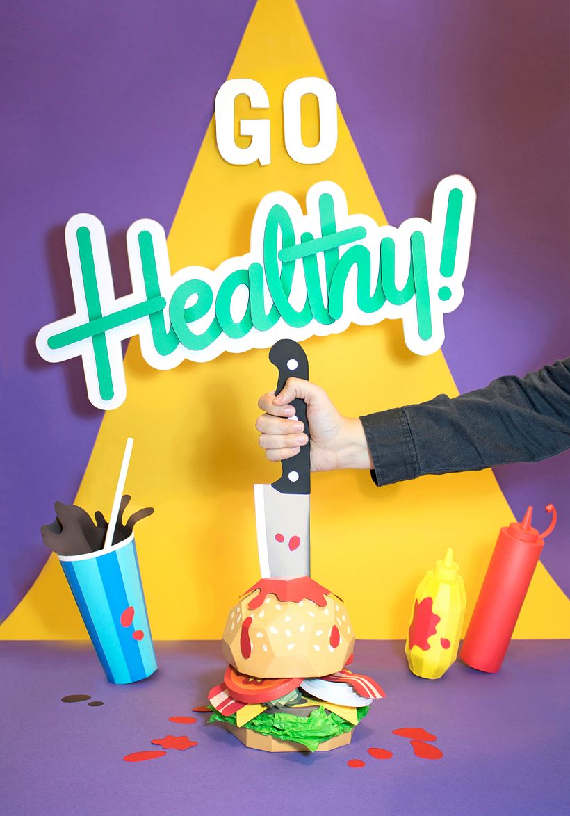 Composition, Papercraft and Lettering (Student Project) 0