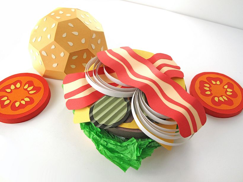 Composition, Papercraft and Lettering (Student Project) 6