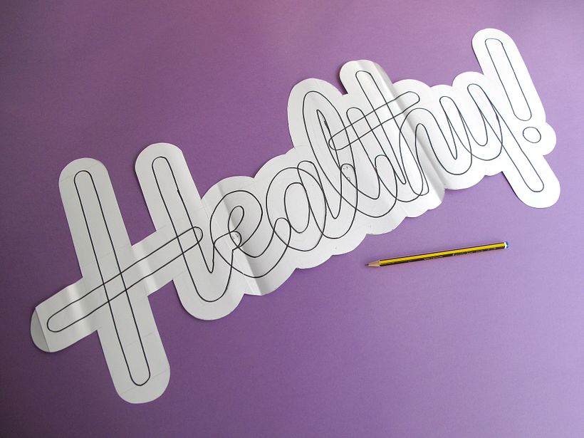 Composition, Papercraft and Lettering (Student Project) 9