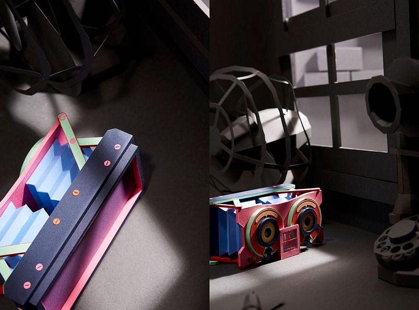 Réplicas de cámaras fotográficas hechas con papel 20