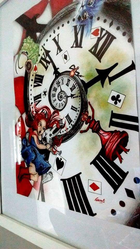 Otro trabajo que he hecho anteriormente "Alicia y el tiempo" -1