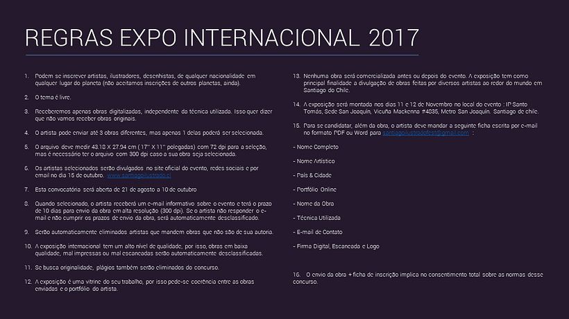Convocatoria Expo Internacional Festival Santiago Ilustrado 2017 4