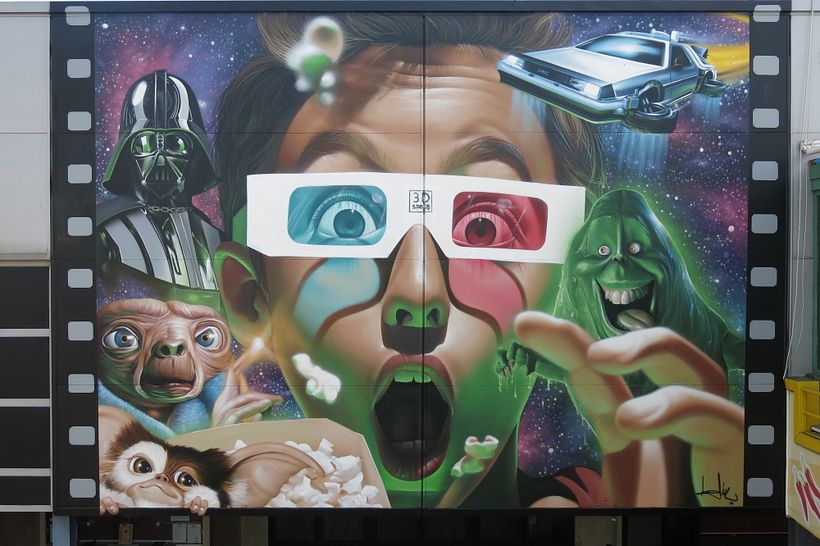 Mural Multicines París -Andujar- - Arte urbano
