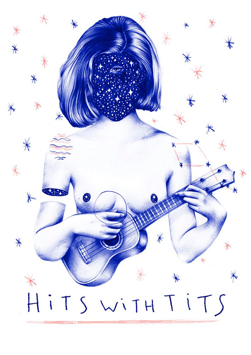 Las ilustraciones de Nuria Riaza se tiñen de azul 1