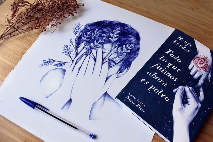 Las ilustraciones de Nuria Riaza se tiñen de azul 3