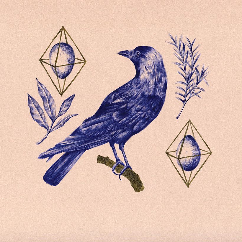 Las ilustraciones de Nuria Riaza se tiñen de azul 7