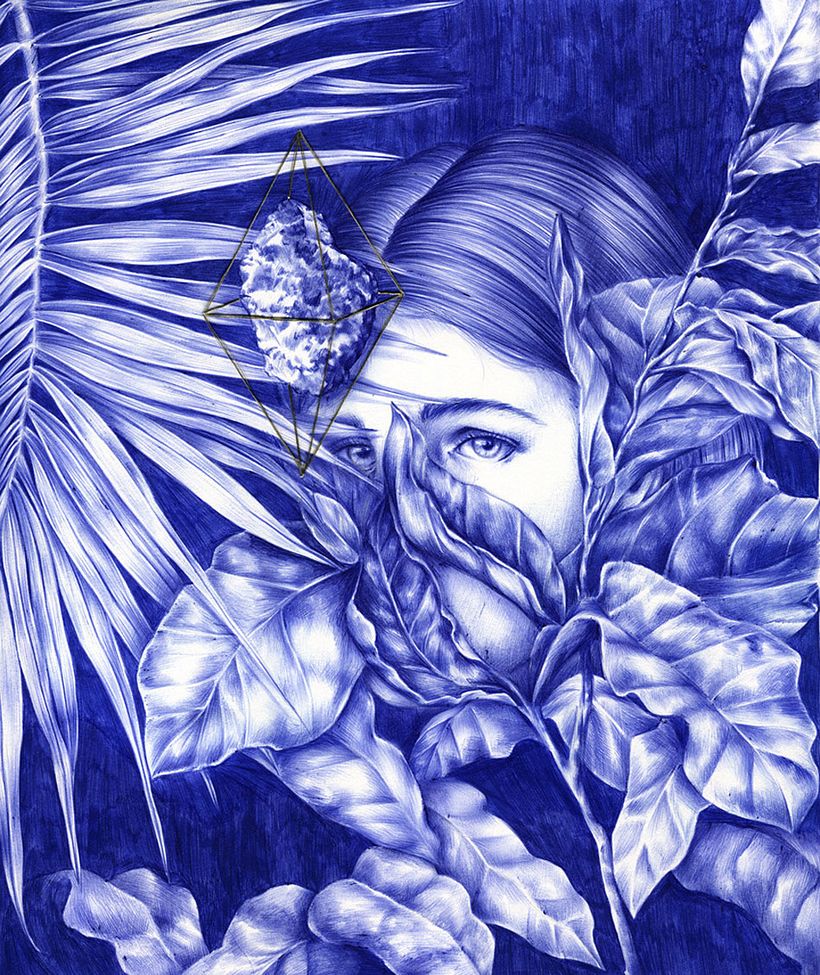 Las ilustraciones de Nuria Riaza se tiñen de azul 11