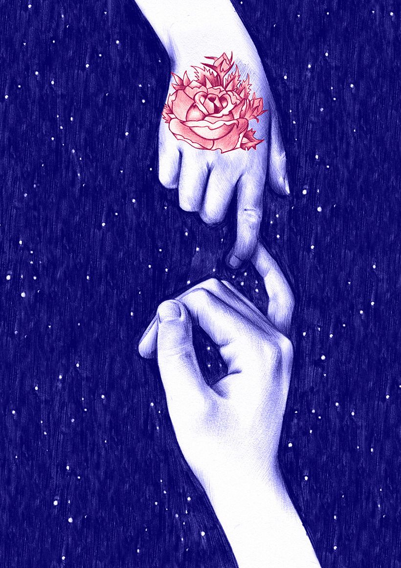 Las ilustraciones de Nuria Riaza se tiñen de azul 14