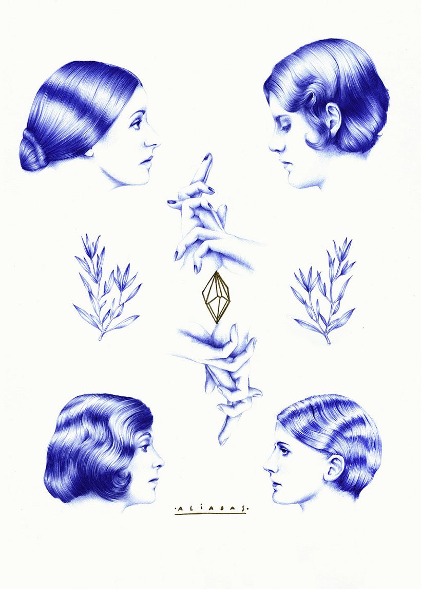 Las ilustraciones de Nuria Riaza se tiñen de azul 17