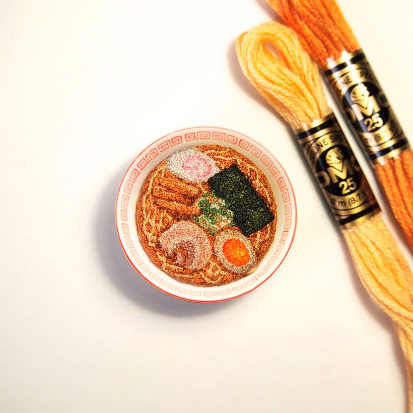 Los microbordados gastronómicos de Ipnot 1