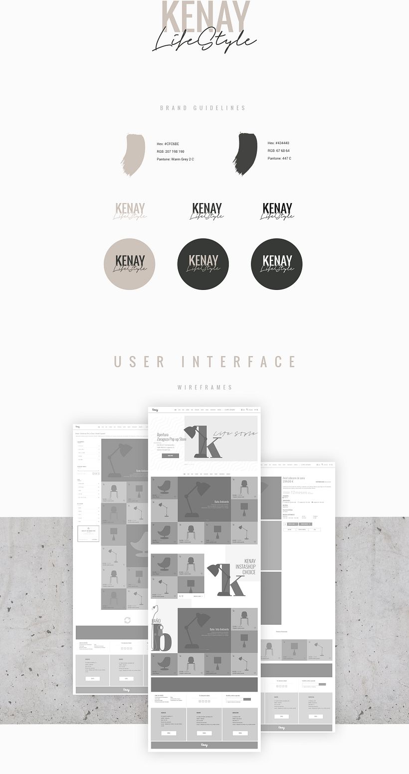 Kenay Lifestyle Re-branding & UX/UI Design 2
