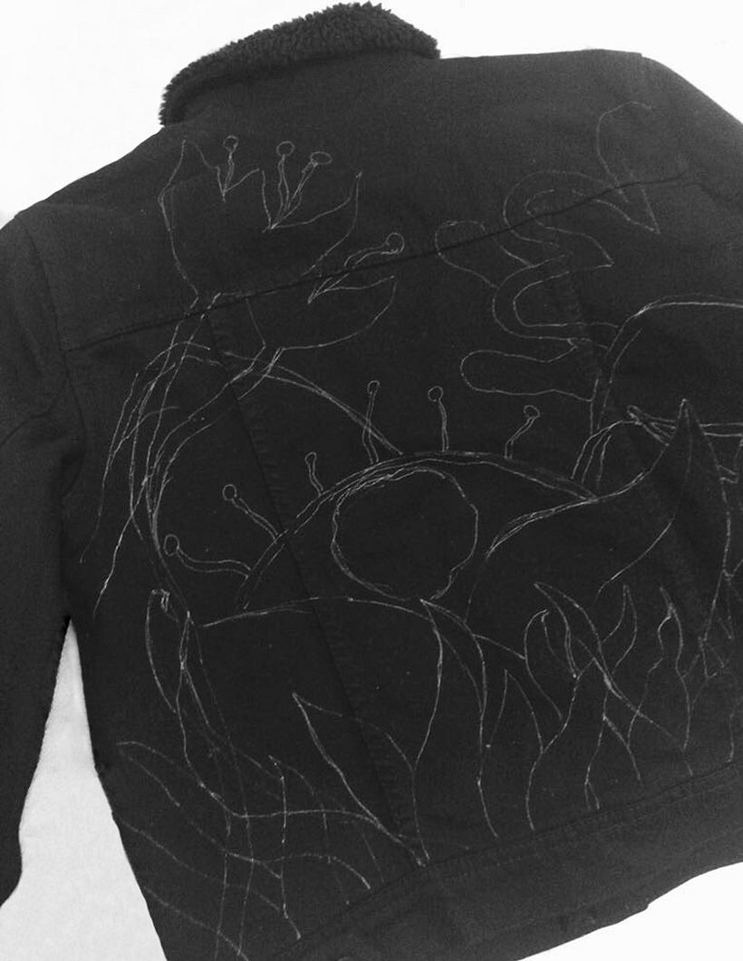 Acrilic jeans - Traditionele illustratie