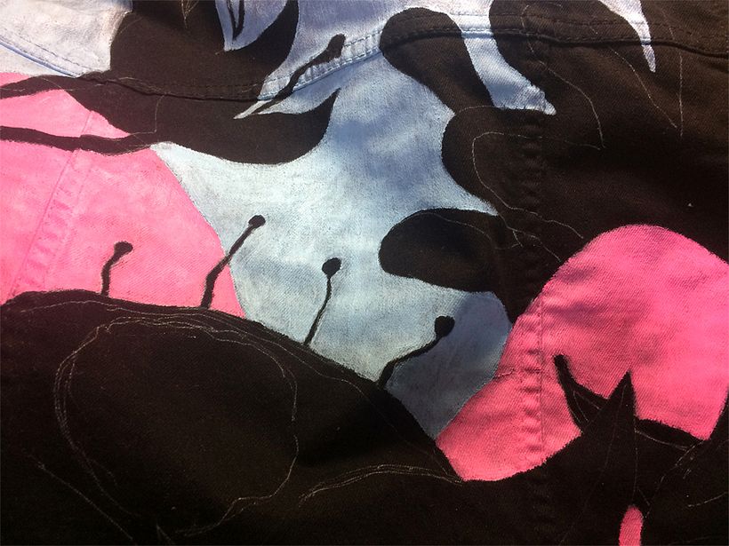 Acrilic jeans - Traditionele illustratie