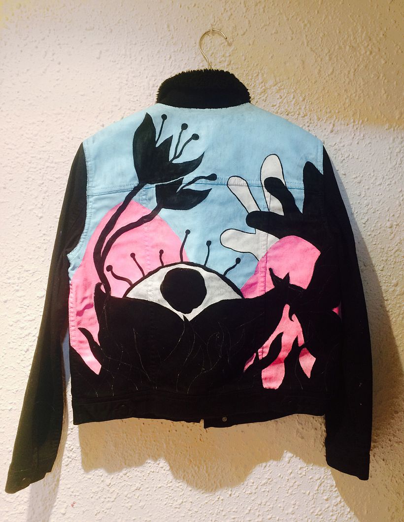 Acrilic jeans - Traditionele illustratie