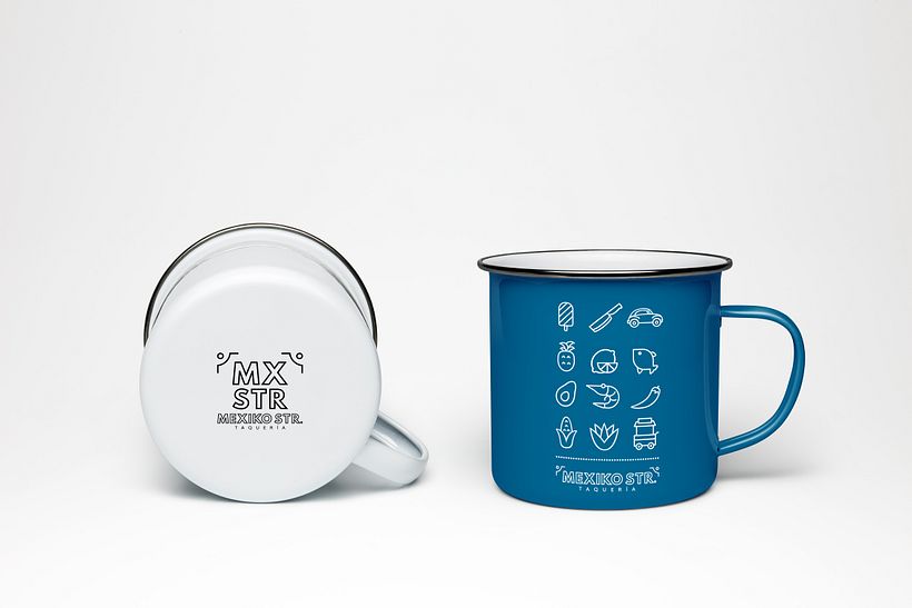 Imagen corporativa e interiorismo para la taquería Mexiko Strasse en Sankt Pauli (Hamburgo). 6