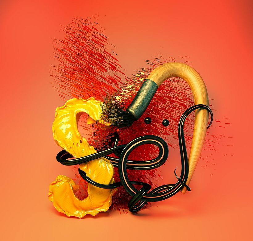 Lettering 3D: modelado y texturizado con Cinema 4D 0