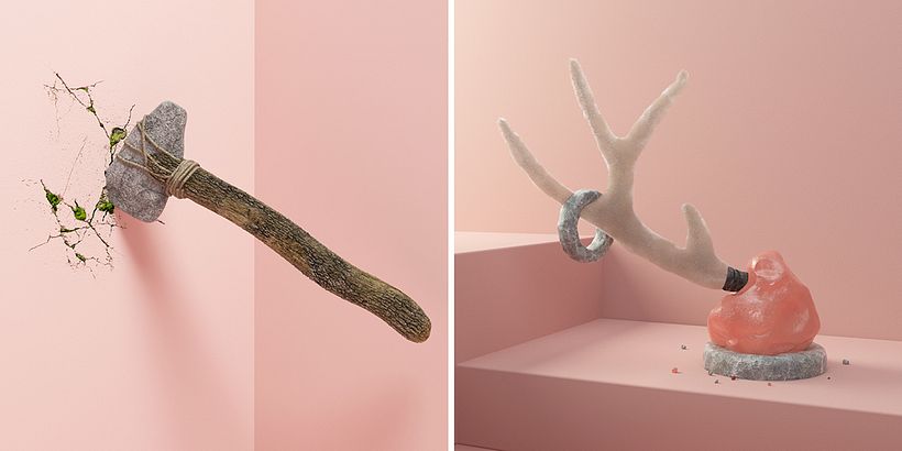 The Stone Age - Traditional illustration