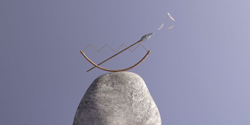 The Stone Age - Traditional illustration