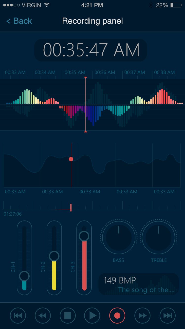 Professional sound recording application 1