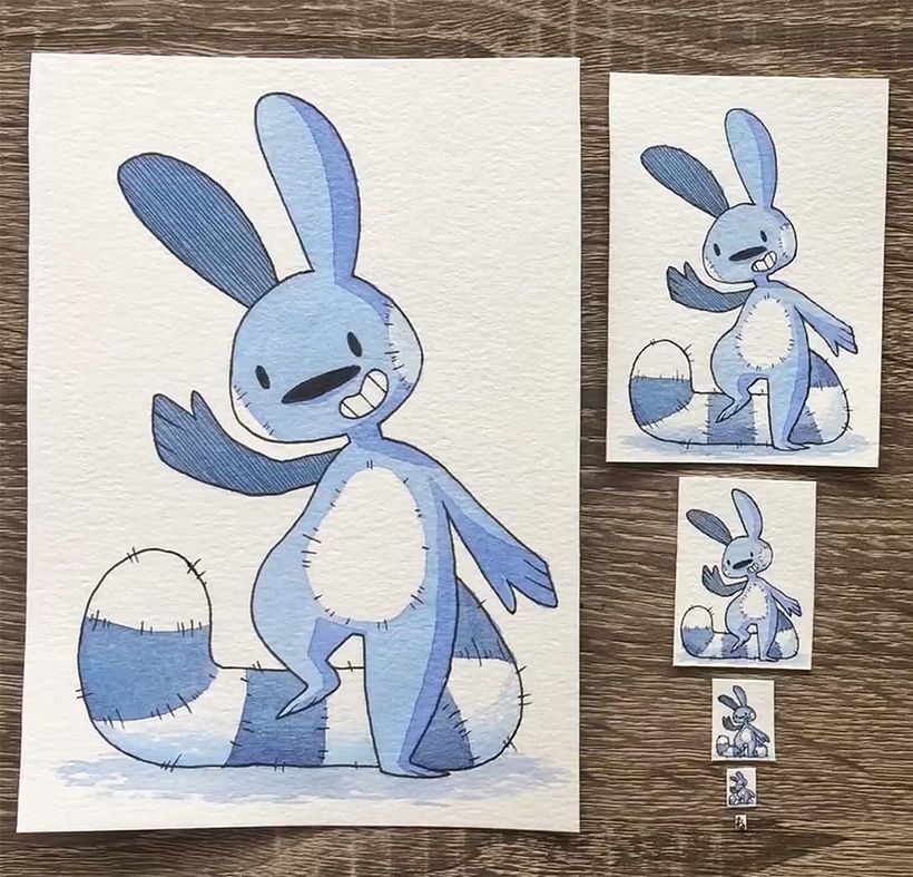 ¿Cuál es la ilustración más pequeña que has dibujado? 3