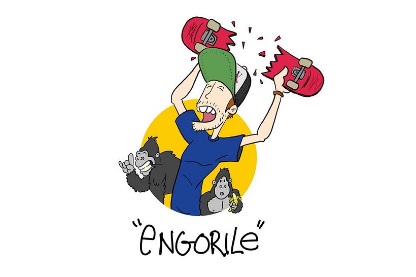 lustraciones para Red Bull Skateboard 0