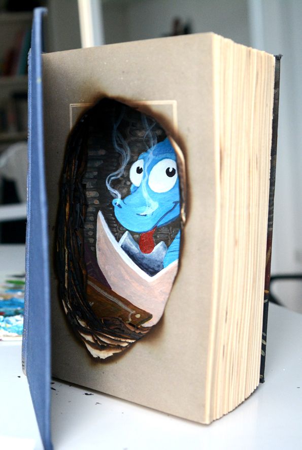 Libro intervenido para la exposición "EX-LIBRIS" 4
