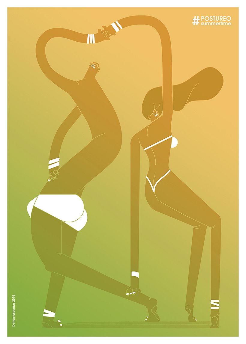 #POSTUREO IS A WAY OF LIFE - Geleneksel illüstrasyon