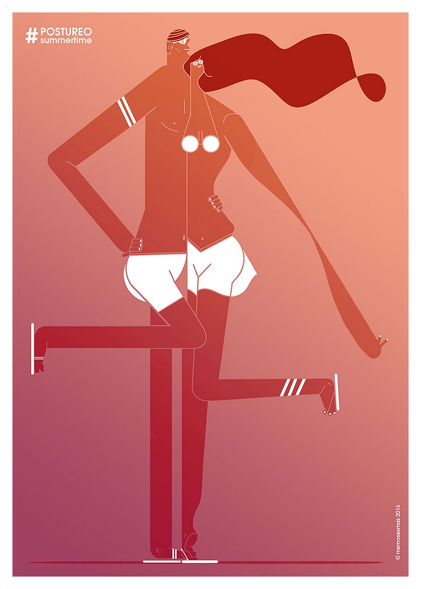 #POSTUREO IS A WAY OF LIFE - Geleneksel illüstrasyon