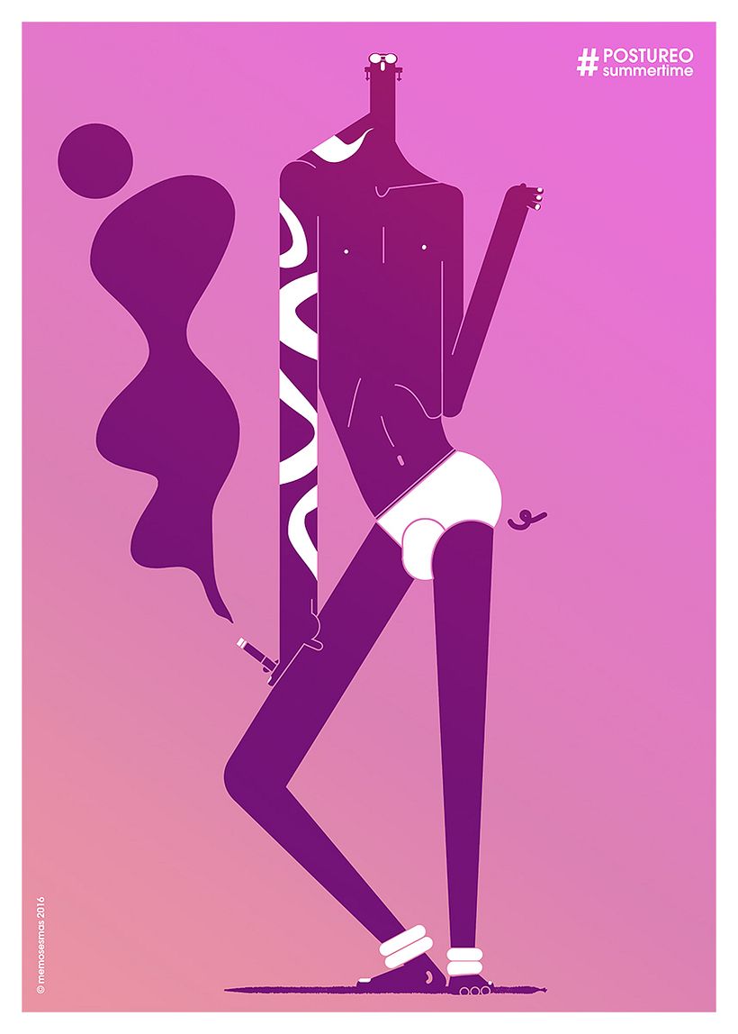 #POSTUREO IS A WAY OF LIFE - Geleneksel illüstrasyon