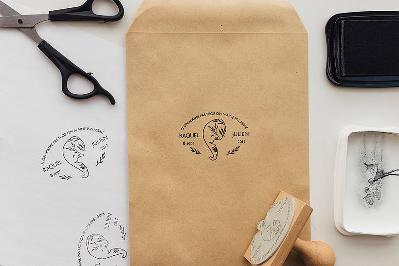 Save the date - elefante de papel 0