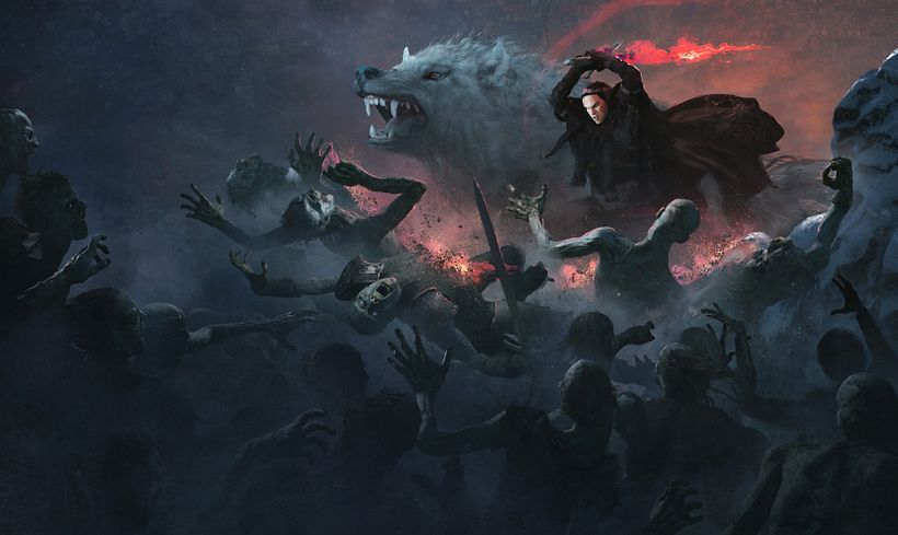 Jon Snow with Azor Ahai Sword -1