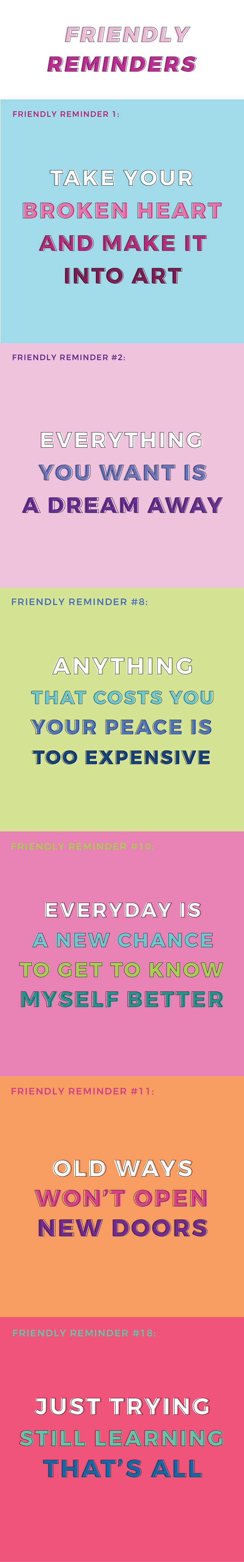 FRIENDLY REMINDERS 0