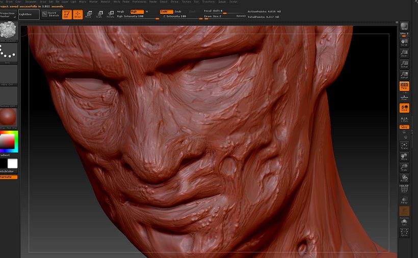 Sculptuber Día 6 (Wolverine & Krueger Mashup) 0