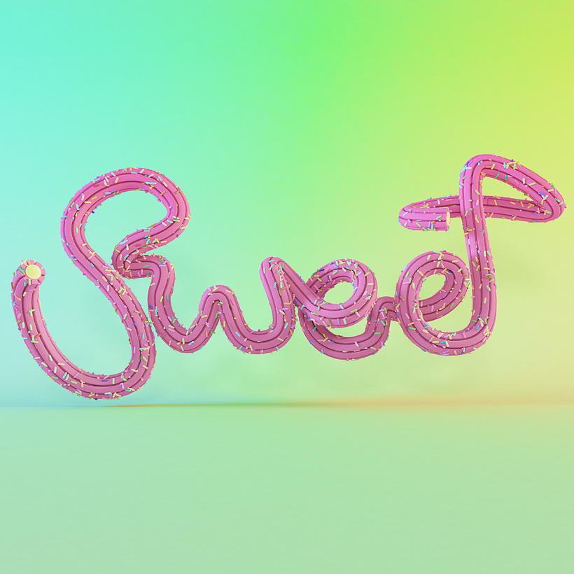 Mi Proyecto del curso: Lettering 3D: modelado y texturizado con Cinema 4D 6