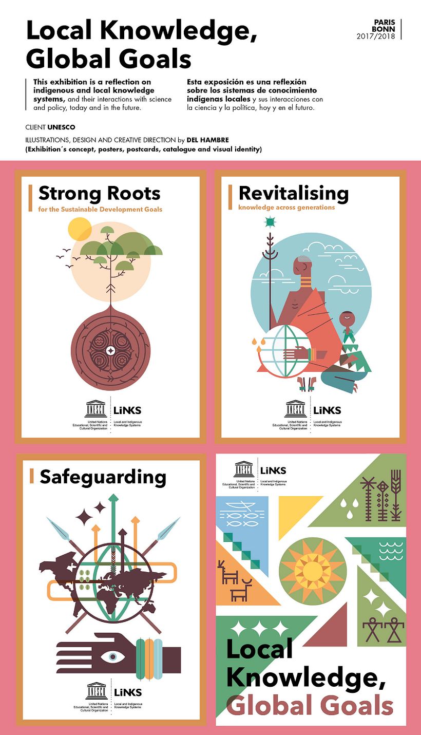 UNESCO 18 posters ilustrados EXPOSICIÓN ITINERANTE 0