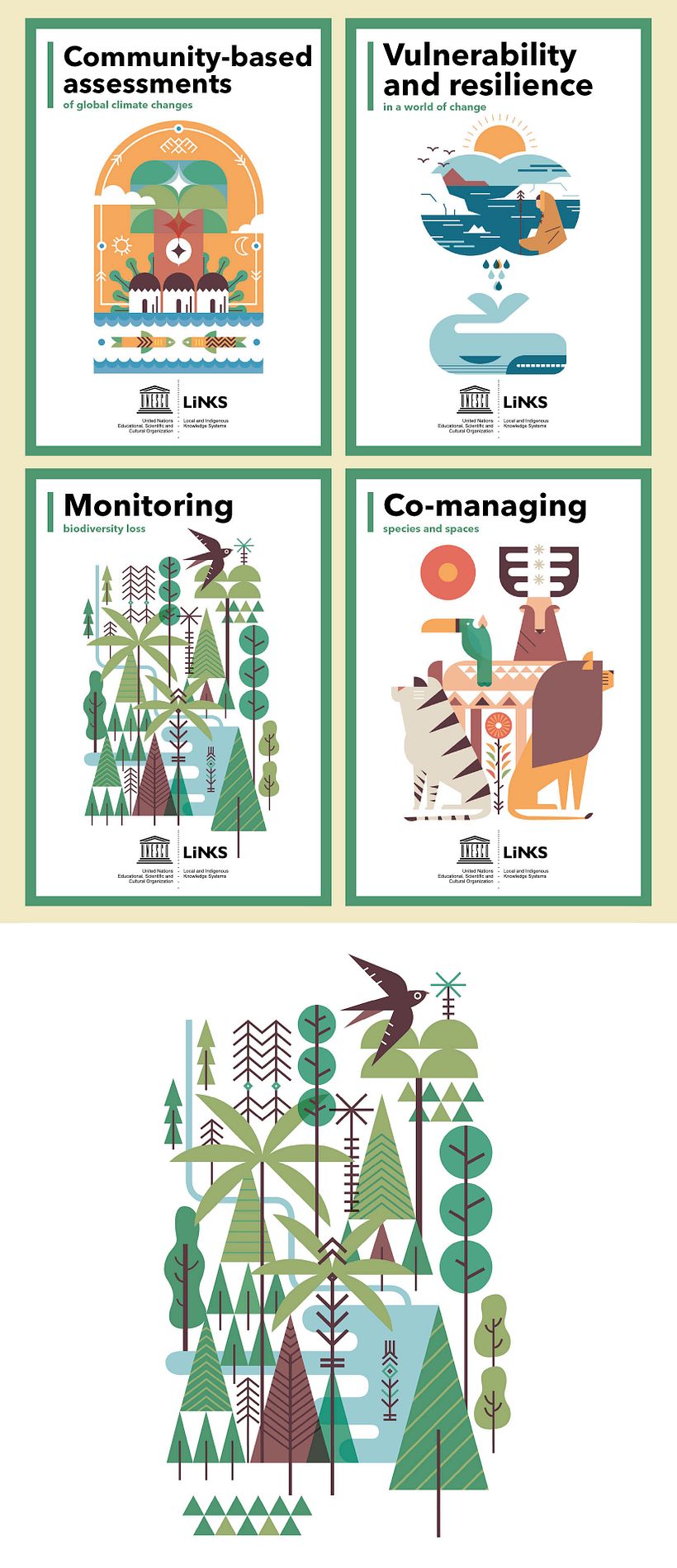 UNESCO 18 posters ilustrados EXPOSICIÓN ITINERANTE 4