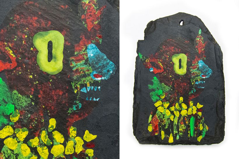 Asteroides. Collage en piedra. 3