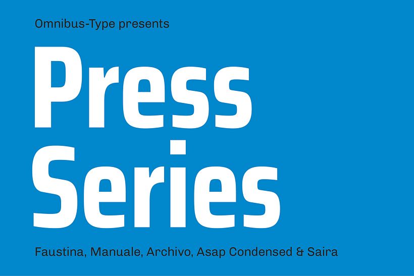 Press Series, las tipografías libres de Omnibus-Type 9