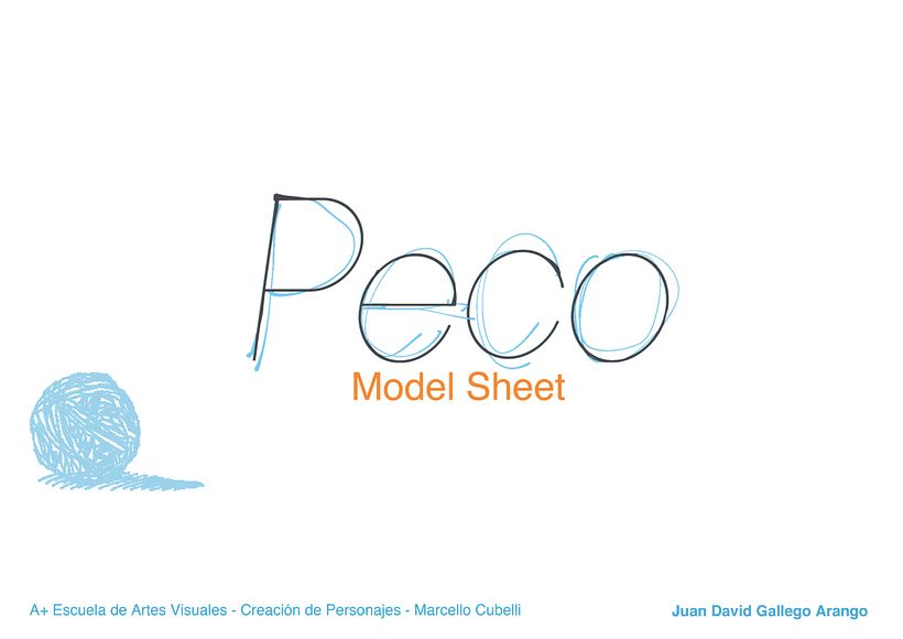 Peco - Model Sheet - Design de caractere