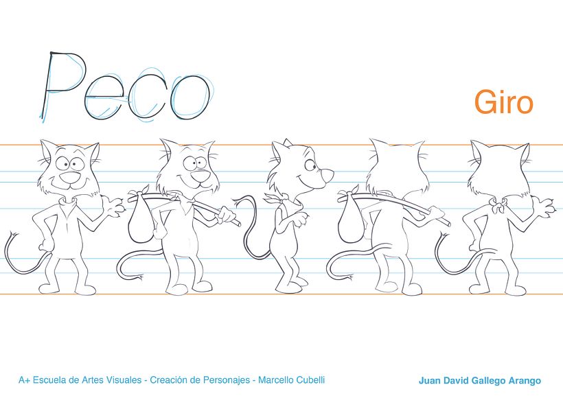 Peco - Model Sheet - Design de caractere