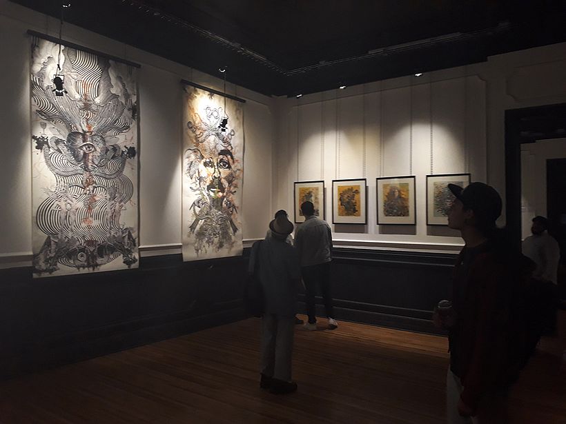 Collografías en gran formato. Exhibición en Centro Panteón. Mexico  2