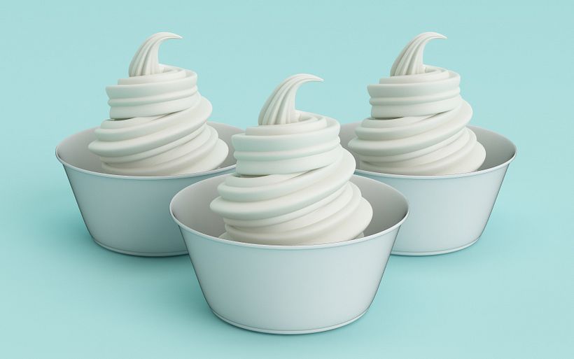 Soft ice cream / Helado suave 3d 1