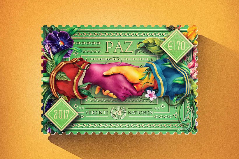 Sellos de diseño en favor de la Paz mundial 1