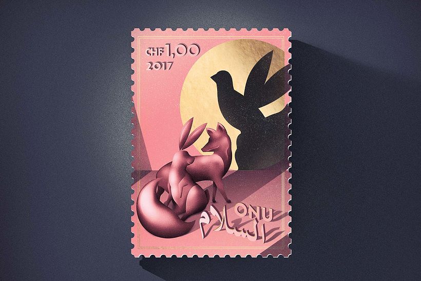 Sellos de diseño en favor de la Paz mundial 10
